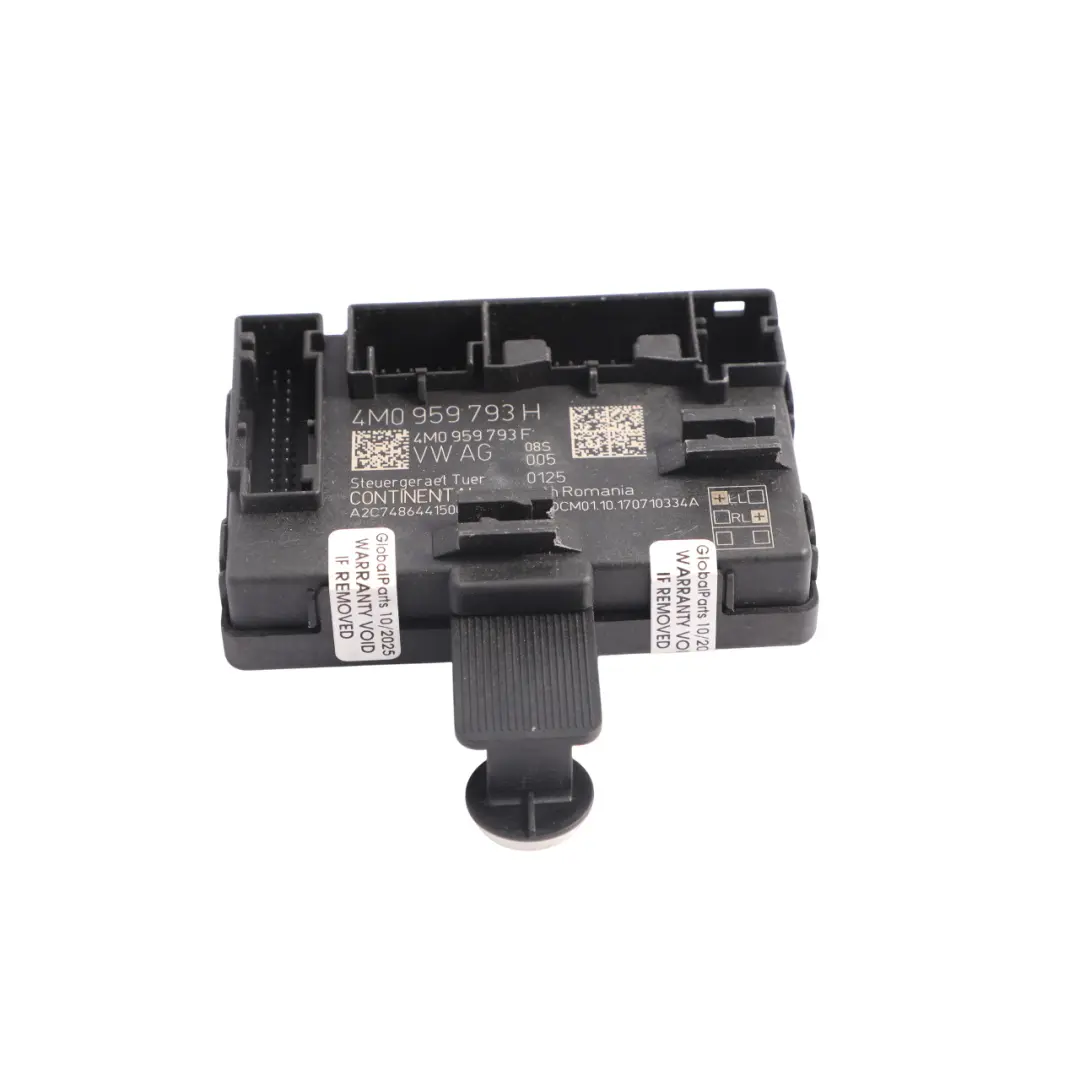 Unidad De Control De Puerta Delantera Lado Conductor para Audi A5 F5 A4 B9 con número de pieza 4M0959793H Audi A5 F5 A4 B9 Unidad De Control De Puerta Delantera Lado Conductor - SKU 4M0959793H - Número de pieza 4M0959793H