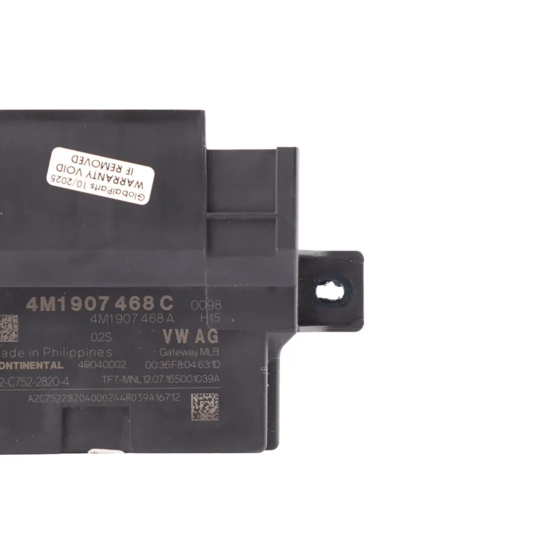 4M Gateway Control Module Unit ECU to Audi A4 B9 A5 F5 Q7 with Part number 4M1907468C Audi A4 B9 A5 F5 Q7 4M Gateway Control Module Unit ECU - SKU 4M1907468C - Part number 4M1907468C