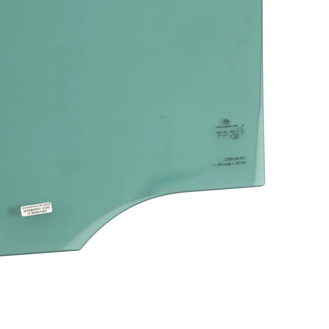 Puerta Ventana Vidrio Tintado Trasero Derecho para VW Golf Sportsvan con número de pieza 510845026C VW Golf Sportsvan Puerta Ventana Vidrio Tintado Trasero Derecho - SKU 510845026C - Número de pieza 510845026C