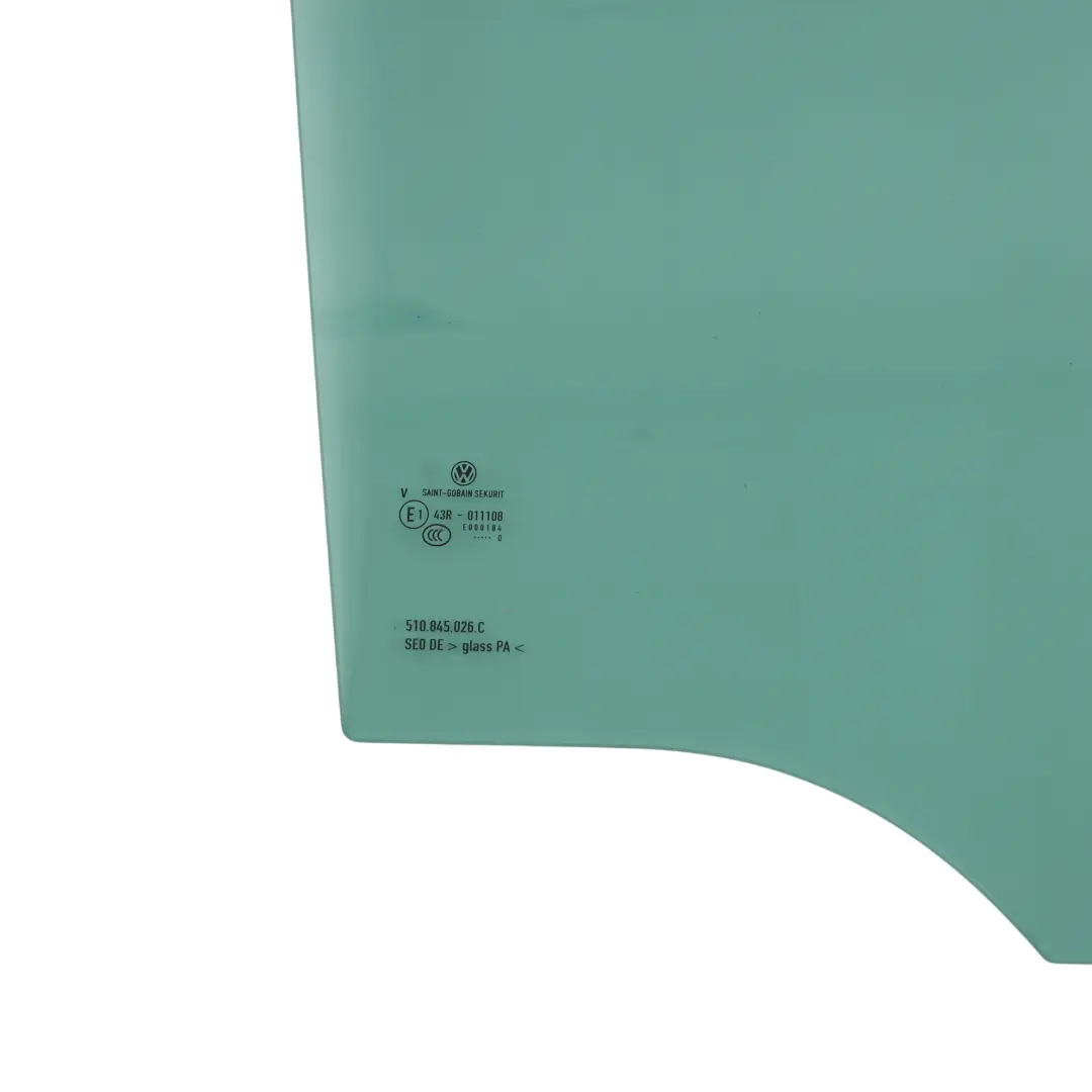 Puerta Ventana Vidrio Tintado Trasero Derecho para VW Golf Sportsvan con número de pieza 510845026C VW Golf Sportsvan Puerta Ventana Vidrio Tintado Trasero Derecho - SKU 510845026C - Número de pieza 510845026C