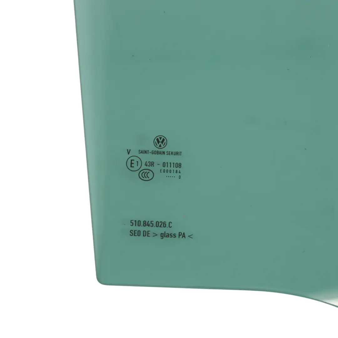 Door Window Glass Tinted Rear Right O/S to Volkswagen VW Golf Sportsvan with Part number 510845026C Volkswagen VW Golf Sportsvan Door Window Glass Tinted Rear Right O/S - SKU 510845026C - Part number 510845026C