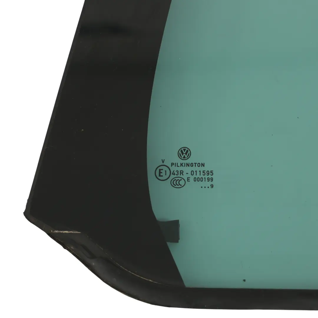 Ventana Cristal Puerta Trasera Derecha Lado Cuarto AS2 para VW Golf SV con número de pieza 510845214E VW Golf SV Ventana Cristal Puerta Trasera Derecha Lado Cuarto AS2 - SKU 510845214E - Número de pieza 510845214E