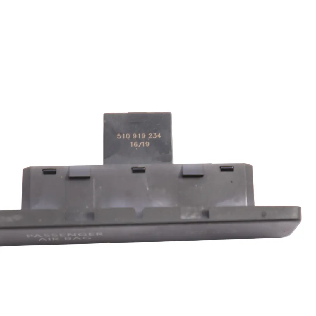 Module Switch Deactivation Button to VW Golf Sportsvan Passenger Air with Part number 510919234 VW Golf Sportsvan Passenger Air Module Switch Deactivation Button - SKU 510919234 - Part number 510919234