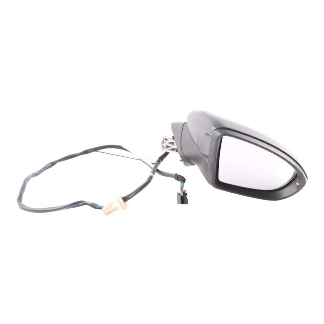 VW Golf Sportsvan Wing Mirror Electric Right O/S Door Black - SKU RHD-518857508H - Part number 518857508H