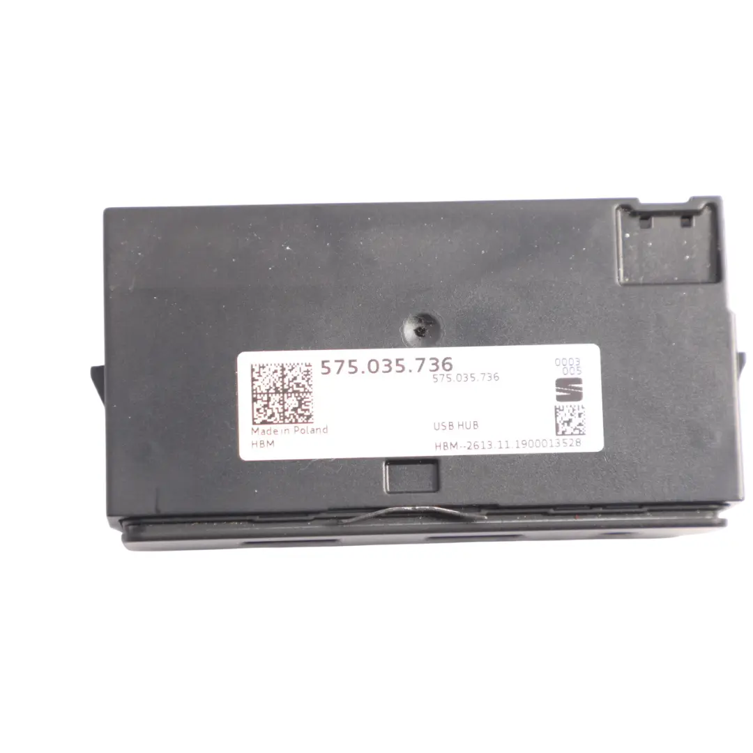 Seat Ateca USB C Ladeanschluss Buchse Anschlussmodul - SKU 575035736 - Teilenummer 575035736