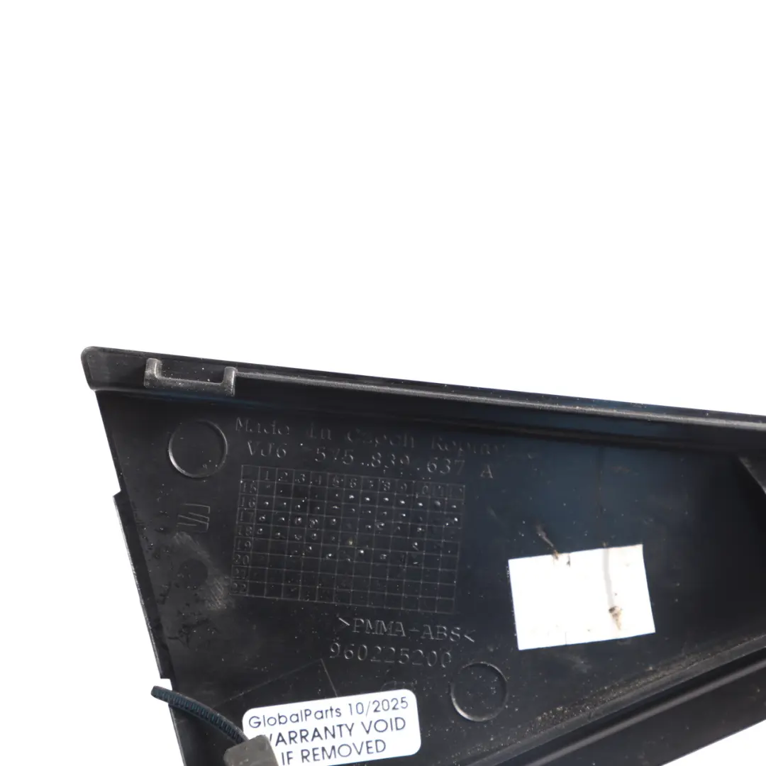 Door Corner Trim Moulding Cover Left N/S to Seat Ateca Rear with Part number 575839637A Seat Ateca Rear Door Corner Trim Moulding Cover Left N/S - SKU 575839637A - Part number 575839637A