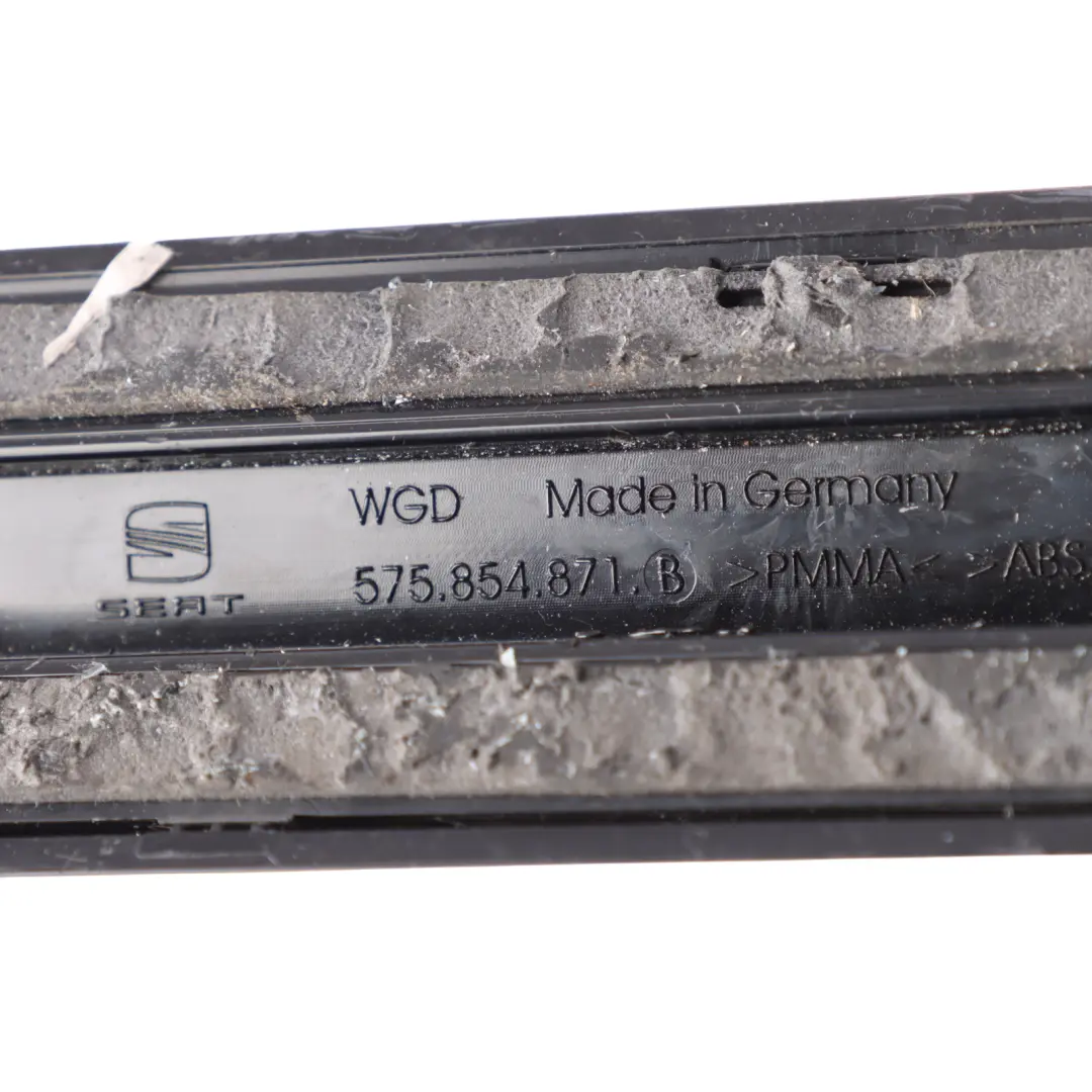 Seat Ateca KH7 Boot Trunk Vertical Spoiler Trim Rear Left N/S Black - SKU 575854871B - Part number 575854871B