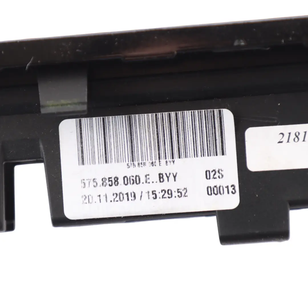 Seat Ateca Heater Climate Control Surround Cover Trim Panel - SKU 575858060E - Part number 575858060E