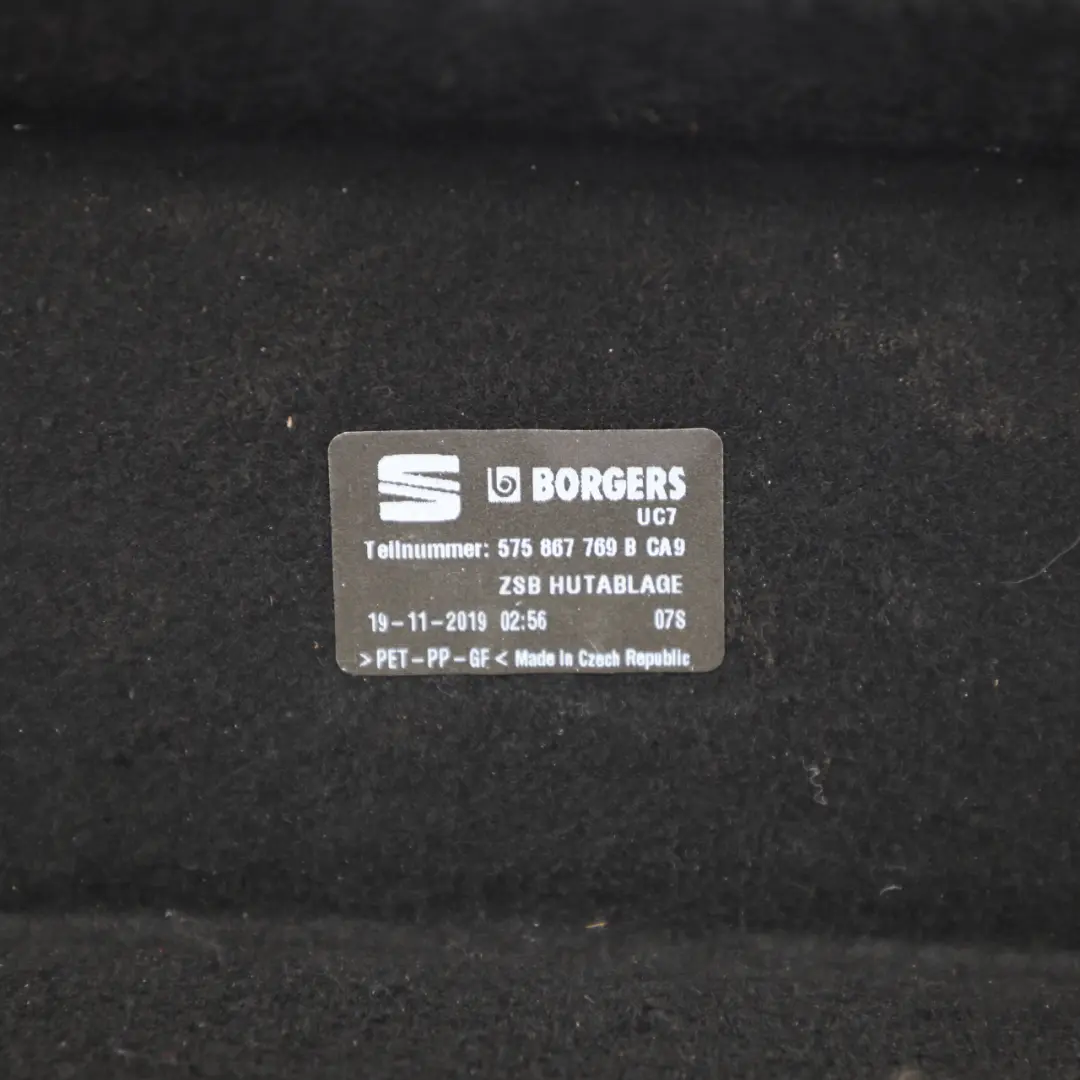 Trunk Luggage Compartment Load Cover Parcel Shelf to Seat Ateca KH7 Rear with Part number 575867769B Seat Ateca KH7 Rear Trunk Luggage Compartment Load Cover Parcel Shelf - SKU 575867769B - Part number 575867769B