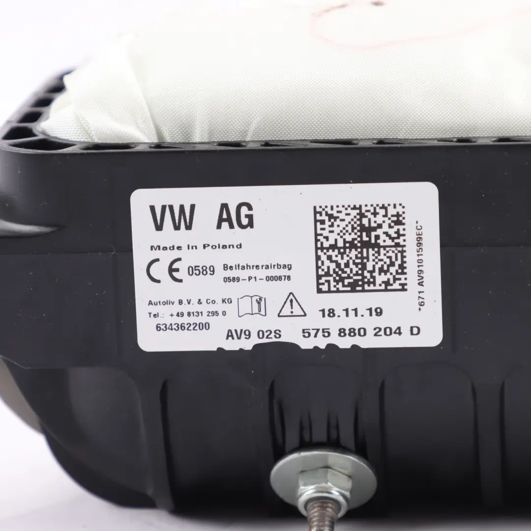 Seat Ateca Dashboard Air Module Front Passenger Side - SKU 575880204D - Part number 575880204D