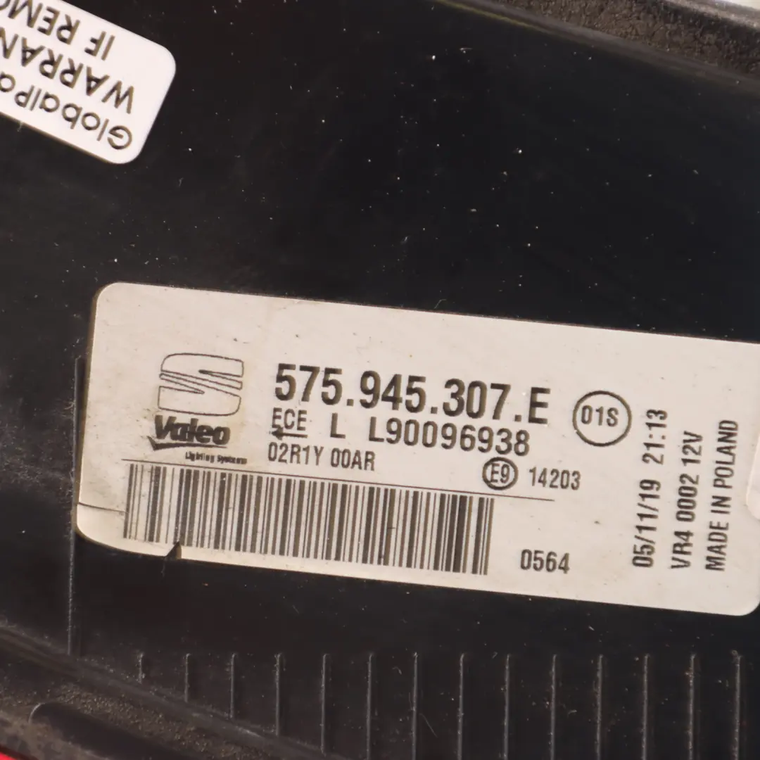 Inner Lamp LED Boot Lid Tailgate Light Left N/S to Seat Ateca FR Rear with Part number 575945307E Seat Ateca FR Rear Inner Lamp LED Boot Lid Tailgate Light Left N/S - SKU RHD-575945307E - Part number 575945307E