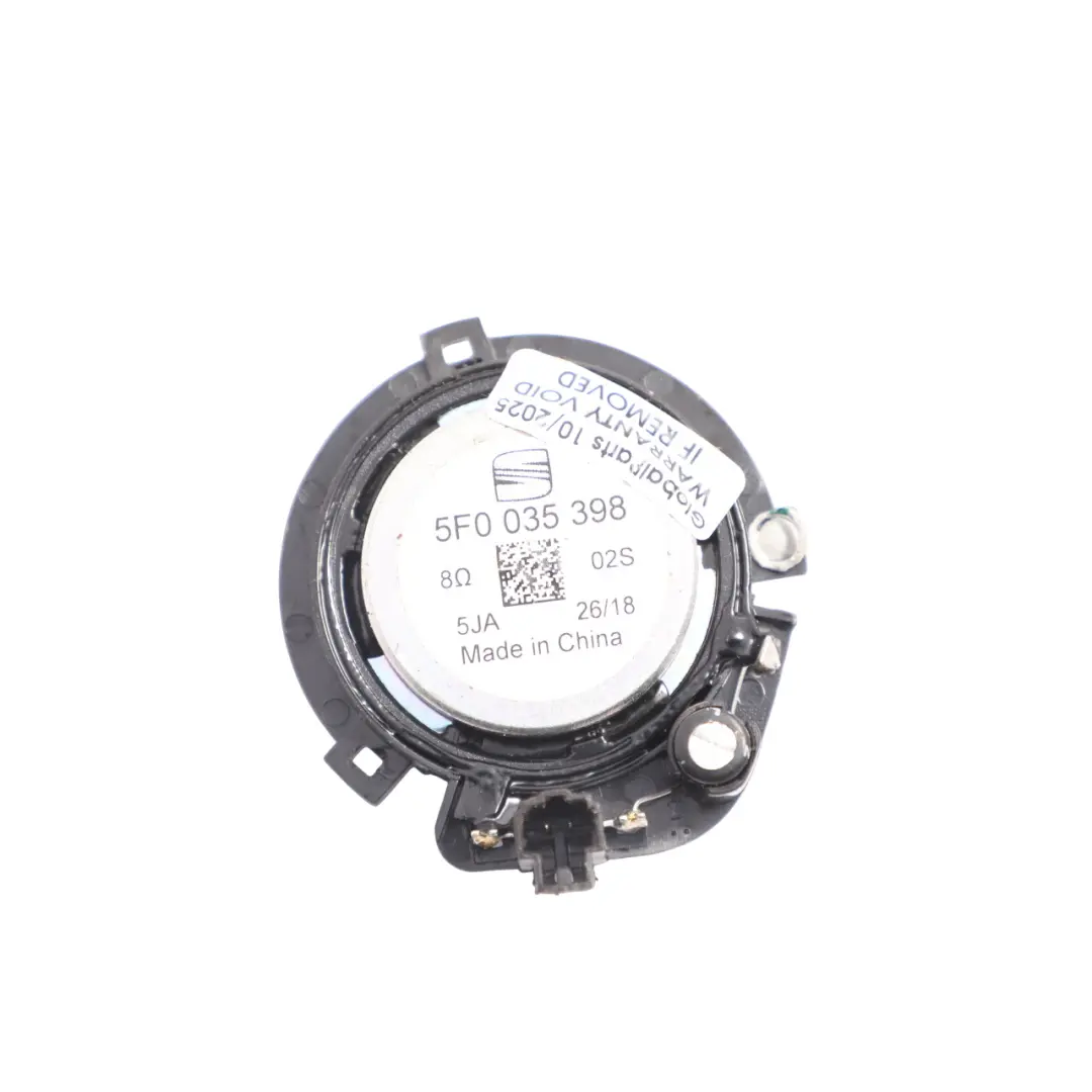 Mk3 5F Altavoz Tweeter Pilar A Delantero Izquierdo Derecho para Seat Leon con número de pieza 5F0035398 Seat Leon Mk3 5F Altavoz Tweeter Pilar A Delantero Izquierdo Derecho - SKU 5F0035398 - Número de pieza 5F0035398