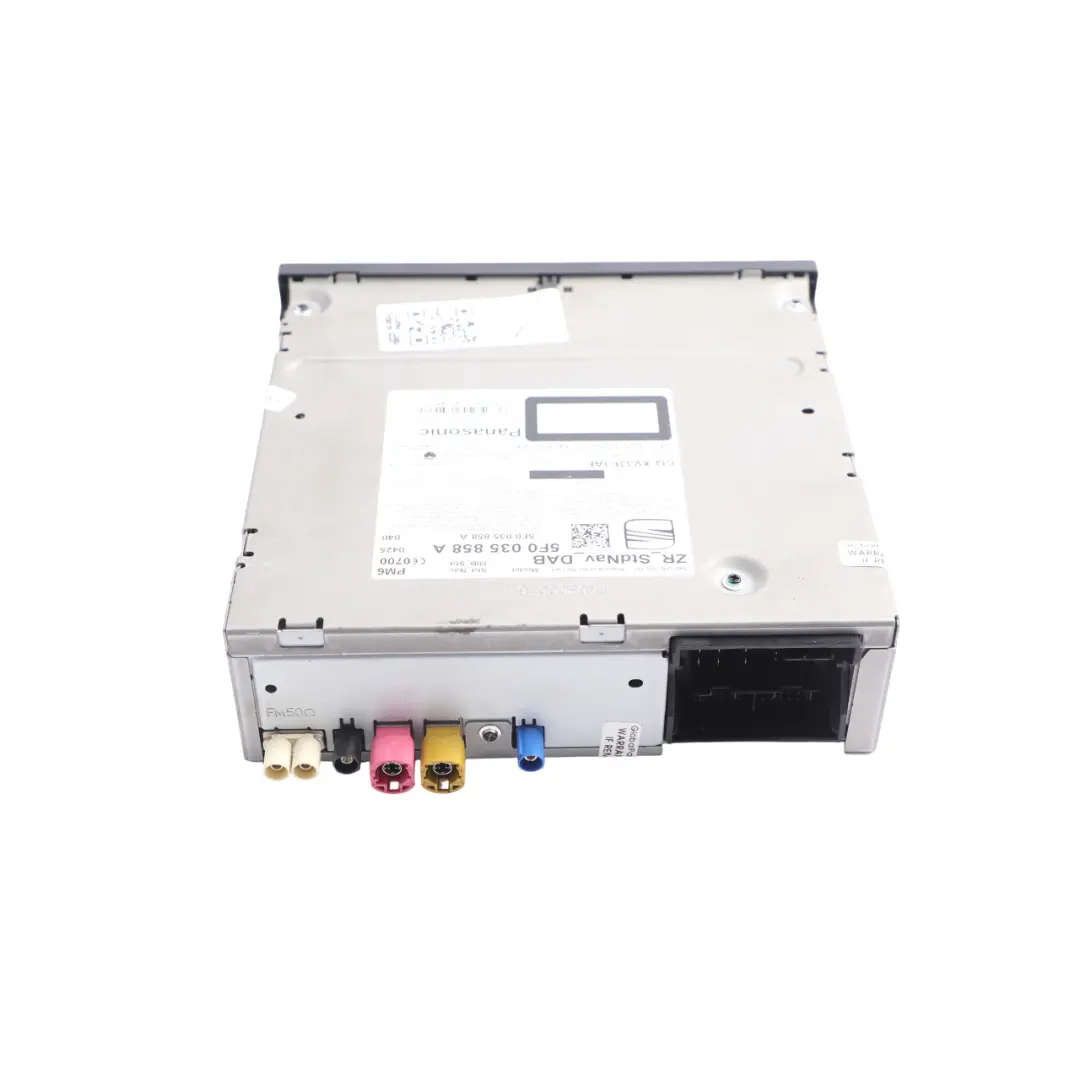 Seat Leon Mk3 5F Radio Head Unit Multi Media CD Player Sat Nav - SKU 5F0035858A - Part number 5F0035858A