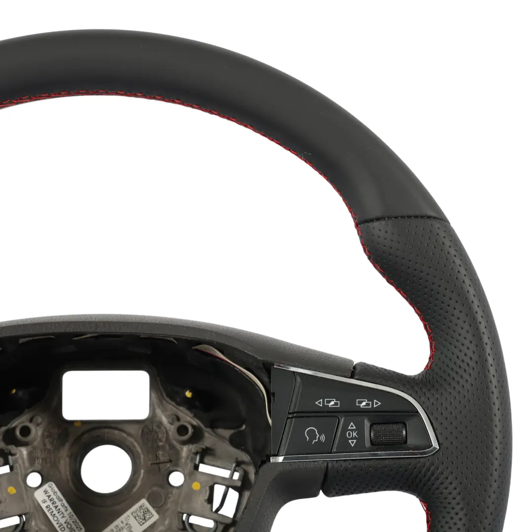 Seat Ibiza Mk4 Leon Mk3 FR Steering Wheel NEW Leather Flat Bottom - SKU 5F0419091R-1 - Part number 5F0419091R