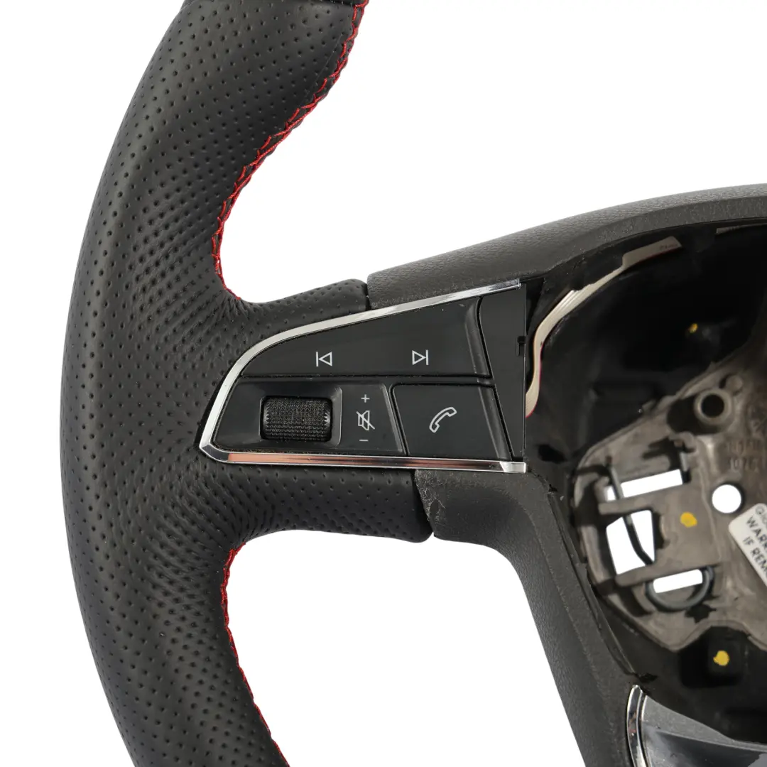Seat Ibiza Mk4 Leon Mk3 FR Steering Wheel NEW Leather Flat Bottom - SKU 5F0419091R-1 - Part number 5F0419091R