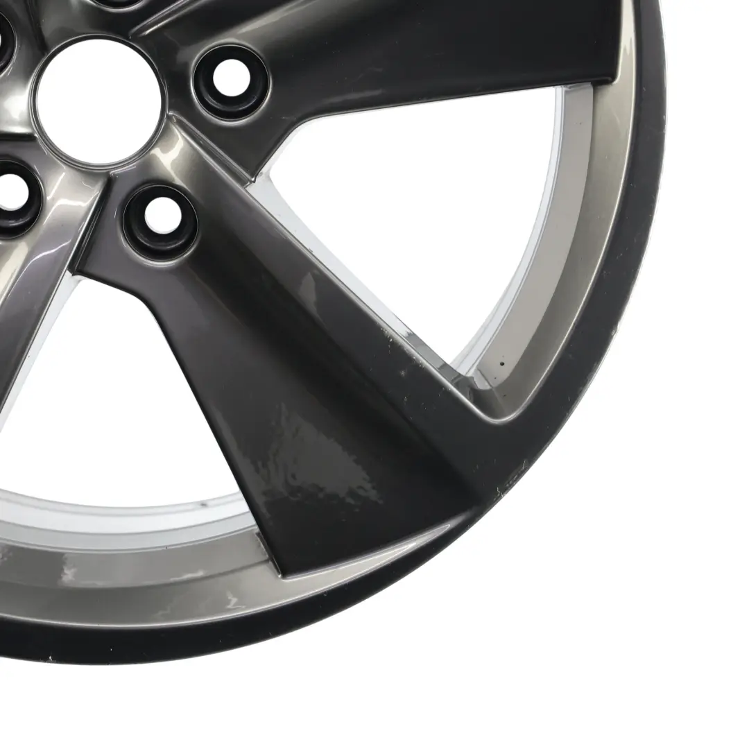 Mk3 5F Grey Wheel Alloy Rim 17" 7.5J ET:51 Star Spoke to Seat Leon with Part number 5F0601025B Seat Leon Mk3 5F Grey Wheel Alloy Rim 17" 7.5J ET:51 Star Spoke - SKU 5F0601025B-2 - Part number 5F0601025B