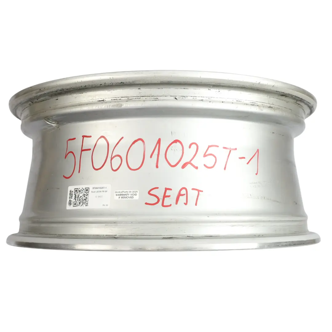 Seat Leon Mk3 5F Silver Wheel Alloy Rim 17" 7J ET:49 Star Spoke - SKU 5F0601025T-1 - Part number 5F0601025T