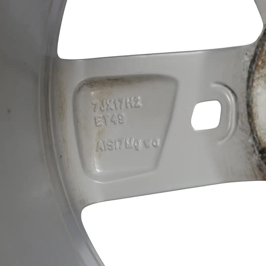 Seat Leon Mk3 5F Felga Aluminiowa Srebrna 17" 7J ET:49 - SKU 5F0601025T-1 - Numer Części 5F0601025T