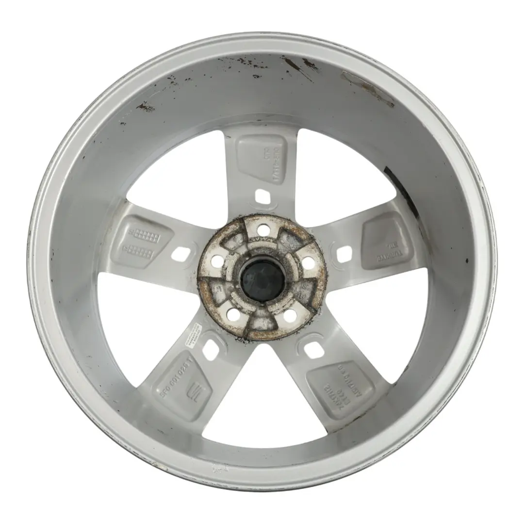 Seat Leon Mk3 5F Silver Wheel Alloy Rim 17" 7J ET:49 Star Spoke - SKU 5F0601025T-2 - Part number 5F0601025T
