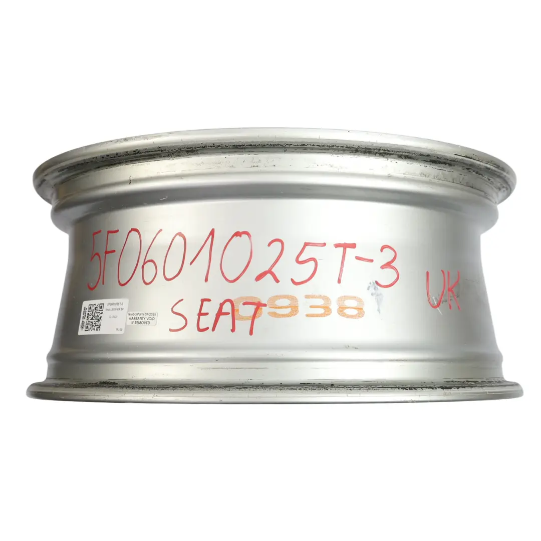 Seat Leon Mk3 5F Silver Wheel Alloy Rim 17" 7J ET:49 Star Spoke - SKU 5F0601025T-3 - Part number 5F0601025T