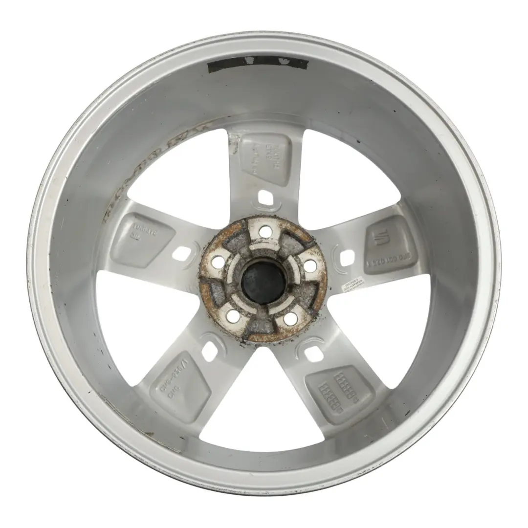 Mk3 5F Silver Wheel Alloy Rim 17" 7J ET:49 Star Spoke to Seat Leon with Part number 5F0601025T Seat Leon Mk3 5F Silver Wheel Alloy Rim 17" 7J ET:49 Star Spoke - SKU 5F0601025T-4 - Part number 5F0601025T