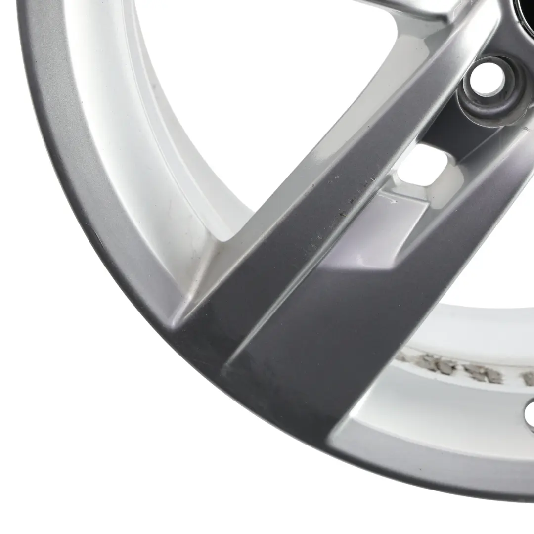 Mk3 5F Silver Wheel Alloy Rim 17" 7J ET:49 Star Spoke to Seat Leon with Part number 5F0601025T Seat Leon Mk3 5F Silver Wheel Alloy Rim 17" 7J ET:49 Star Spoke - SKU 5F0601025T-4 - Part number 5F0601025T