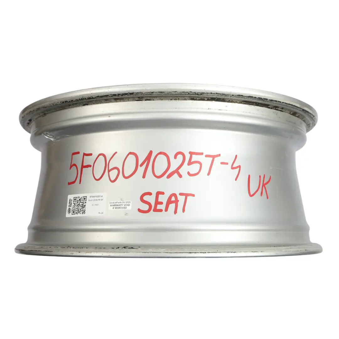 Seat Leon Mk3 5F Silver Wheel Alloy Rim 17" 7J ET:49 Star Spoke - SKU 5F0601025T-4 - Part number 5F0601025T