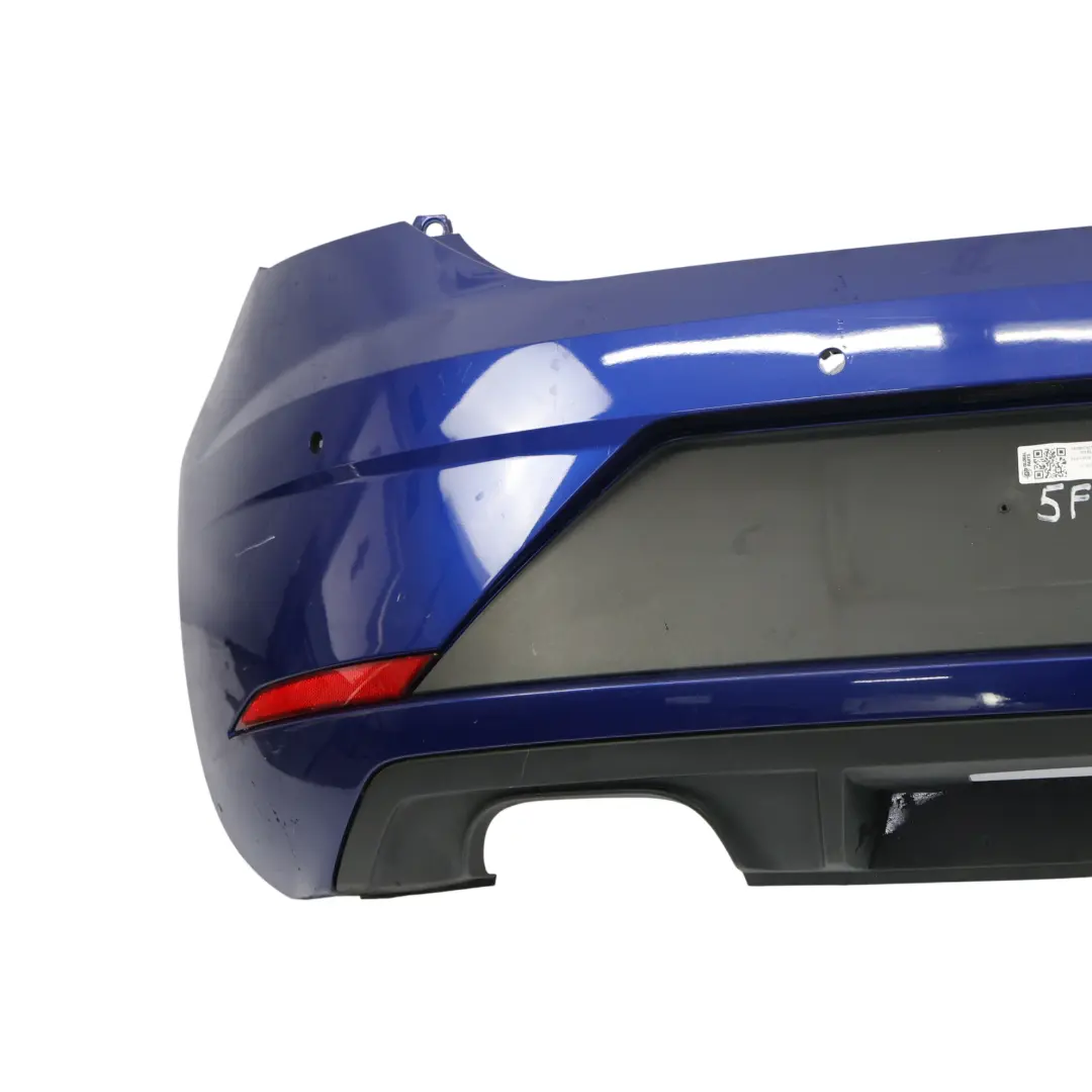 Seat Leon Mk3 Rear Bumper Facelift Panel Cover Trim Mystery Blue Pearl - W5L - SKU 5F0807421AC-MYBL - Part number 5F0807421AC