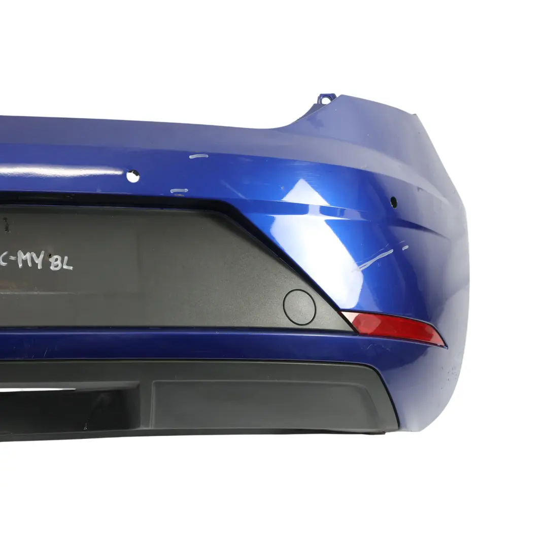 Seat Leon Mk3 Tylny Zderzak Polift Mystery Blue Niebieski - W5L - SKU 5F0807421AC-MYBL - Numer Części 5F0807421AC