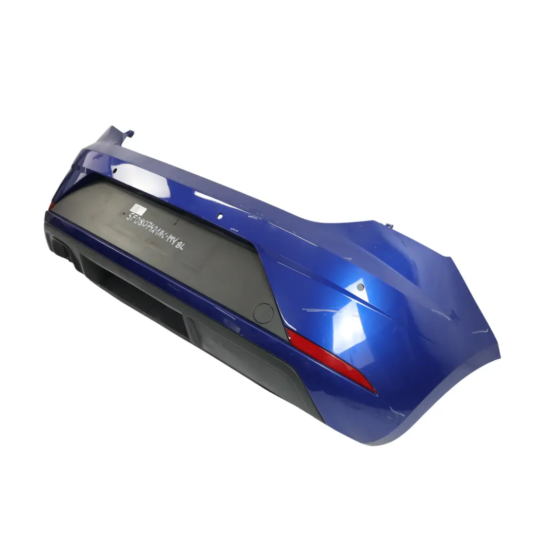 Seat Leon Mk3 Tylny Zderzak Polift Mystery Blue Niebieski - W5L - SKU 5F0807421AC-MYBL - Numer Części 5F0807421AC