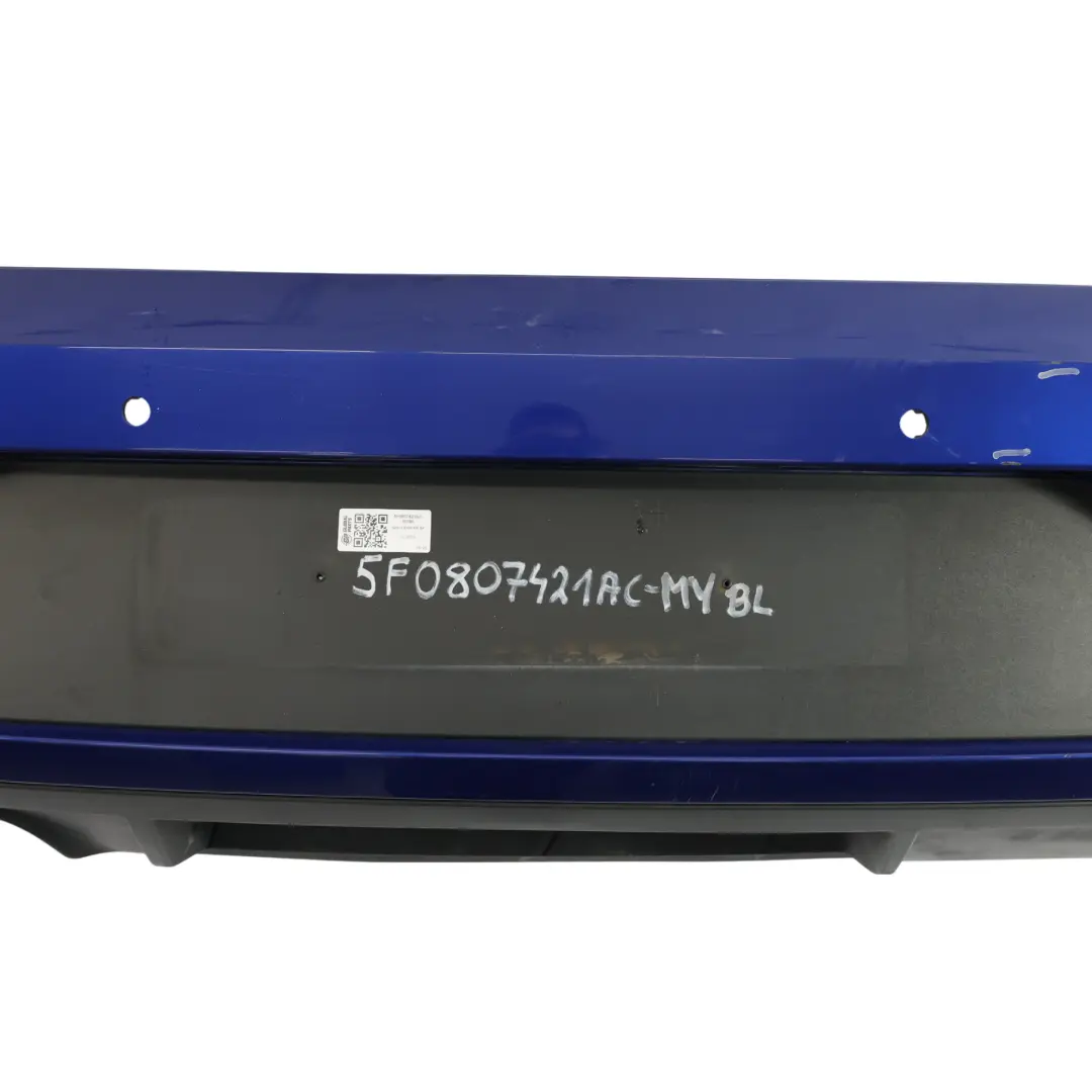 Seat Leon Mk3 Tylny Zderzak Polift Mystery Blue Niebieski - W5L - SKU 5F0807421AC-MYBL - Numer Części 5F0807421AC