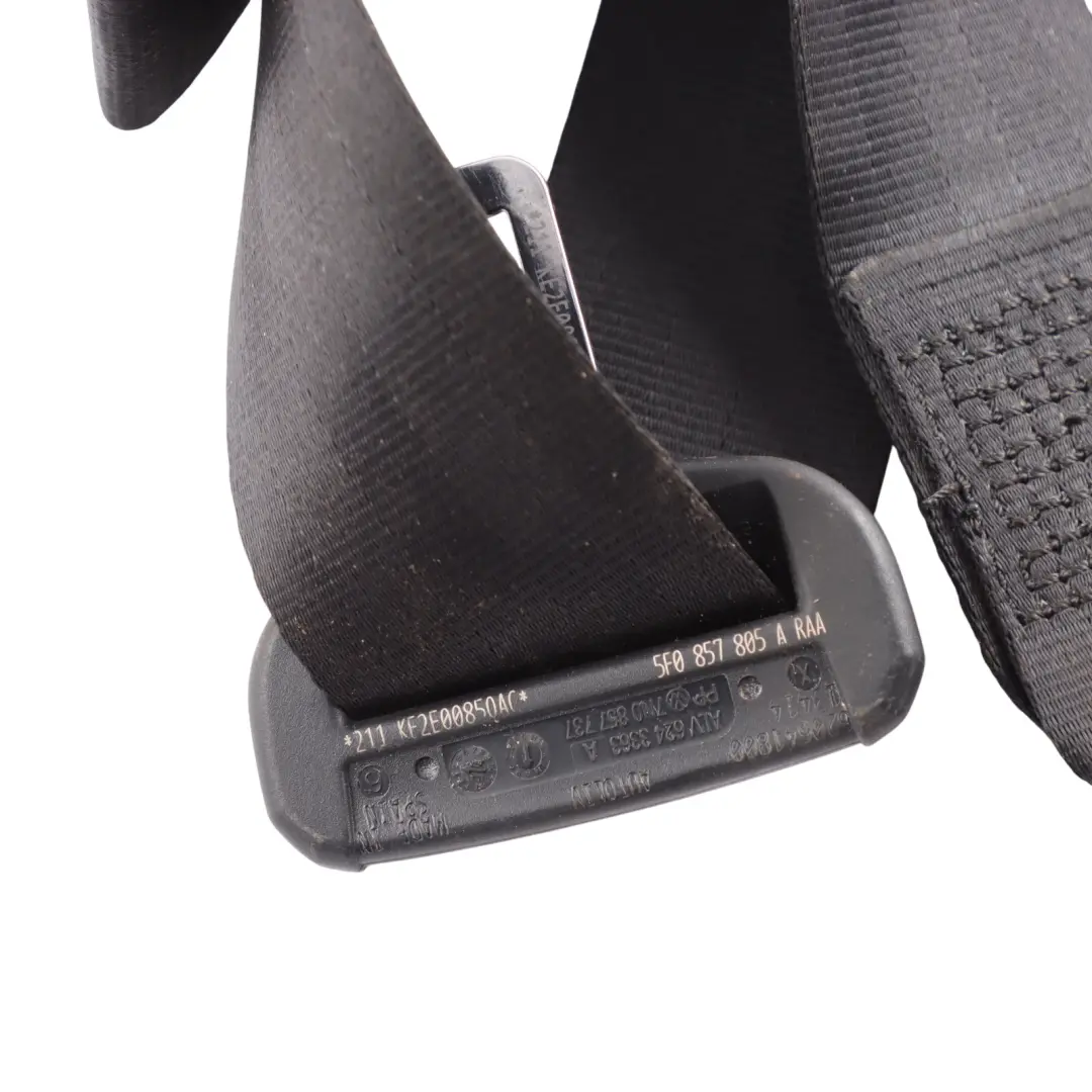 Seat Leon Mk3 5F Pas Bezpieczeństwa Prawy Tył Tylny Czarny - SKU 5F0857805A - Numer Części 5F0857805A
