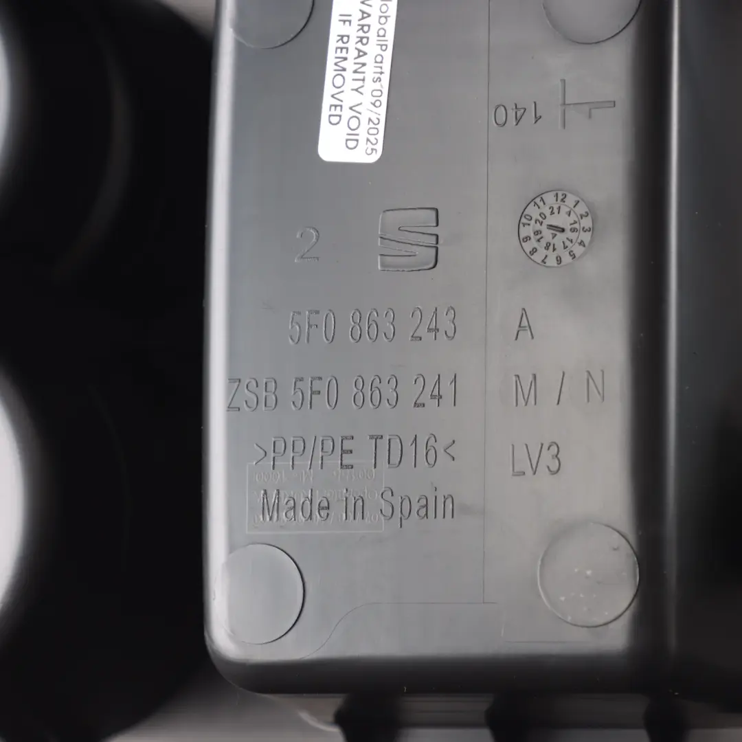 Seat Leon Mk3 Konsola Środkowa Schowek Uchwyt Na Napój Schowek - SKU 5F0863243A - Numer Części 5F0863243A