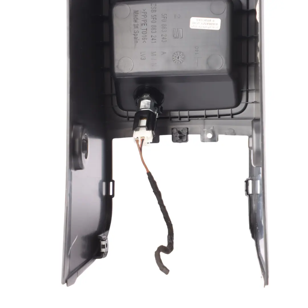 Mk3 Centre Console Storage Tray Cup Holder Compartment Box to Seat Leon with Part number 5F0863243A Seat Leon Mk3 Centre Console Storage Tray Cup Holder Compartment Box - SKU 5F0863243A - Part number 5F0863243A