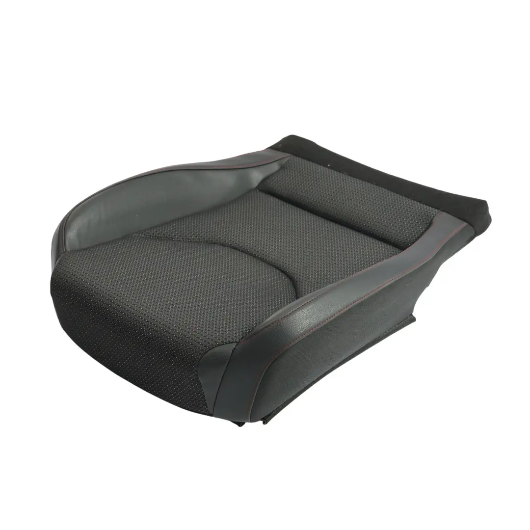 5F FR Sitzfläche Leder Stoff Schwarz Rote Nähte Vorne Links für Seat Leon mit Teilenummer 5F0881405AS Seat Leon 5F FR Sitzfläche Leder Stoff Schwarz Rote Nähte Vorne Links - SKU 5F0881405AS - Teilenummer 5F0881405AS