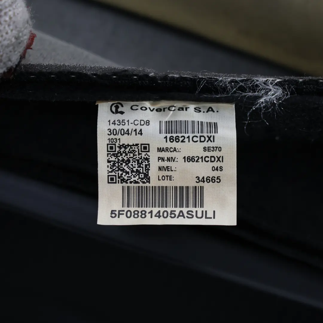 Seat Leon 5F FR Podstawa Fotela Pół Skórza Czerwone Przeszycia Lewy Przód - SKU 5F0881405AS - Numer Części 5F0881405AS