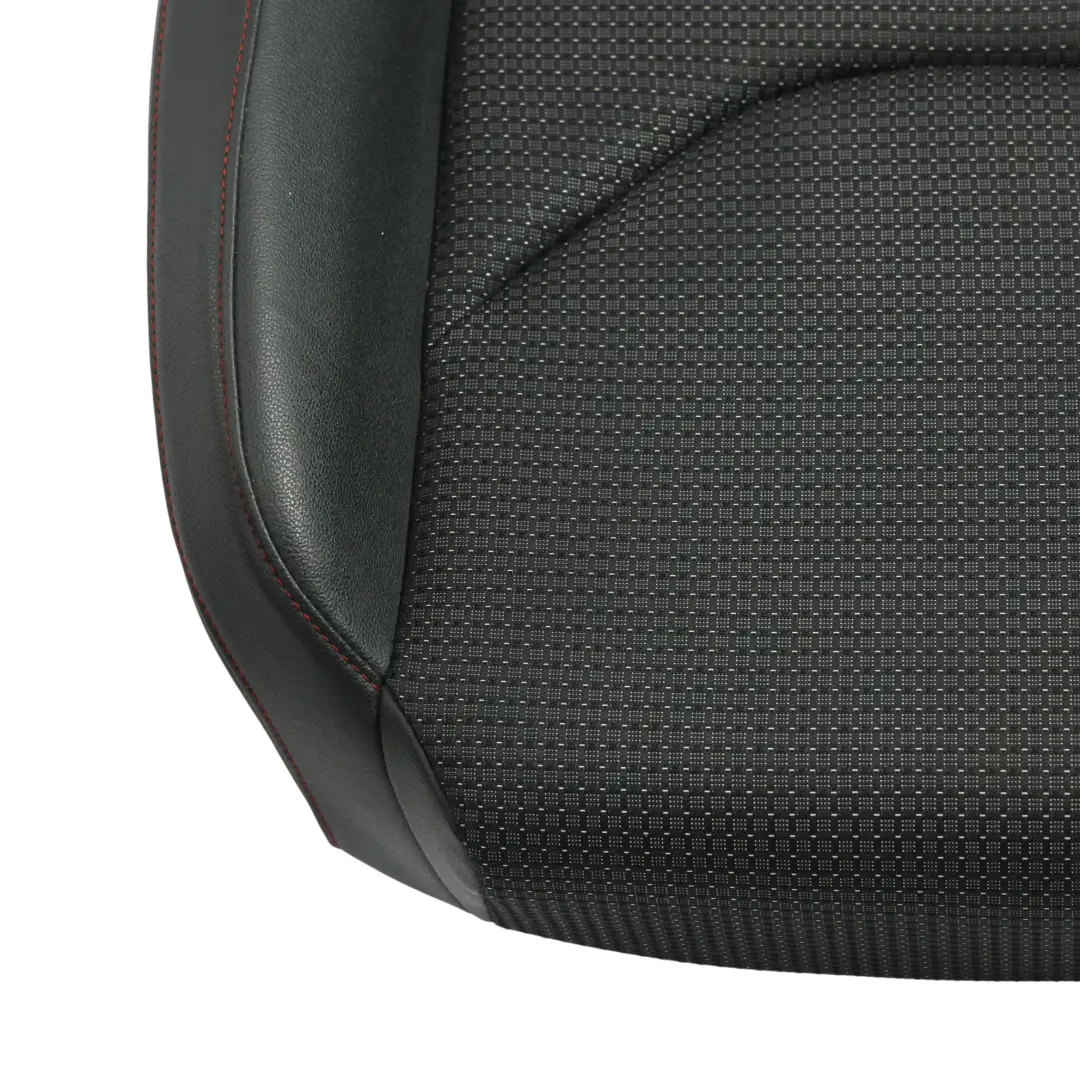 Seat Leon 5F FR Base De Siège Cuir Tissu Noir Surpiqûres Rouges Avant Gauche - SKU 5F0881405AS - Numéro de pièce 5F0881405AS