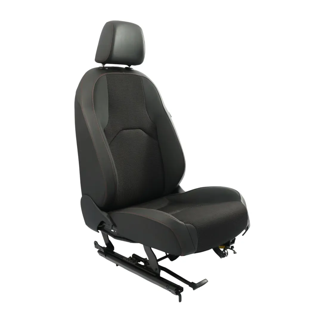 Mk3 5F Siège Avant Gauche Cuir Tissu Tissu Noir Surpiqûres Rouges pour Seat Leon à propos du numéro de pièce 5F0881805HL Seat Leon Mk3 5F Siège Avant Gauche Cuir Tissu Tissu Noir Surpiqûres Rouges - SKU 5F0881805HL-1 - Numéro de pièce 5F0881805HL