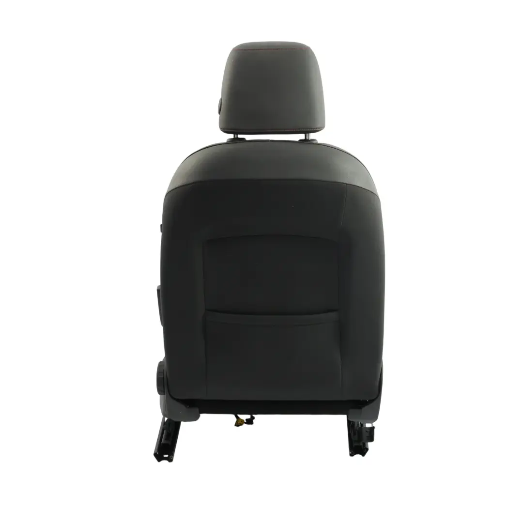 Seat Leon Mk3 5F Siège Avant Gauche Cuir Tissu Tissu Noir Surpiqûres Rouges - SKU 5F0881805HL-1 - Numéro de pièce 5F0881805HL