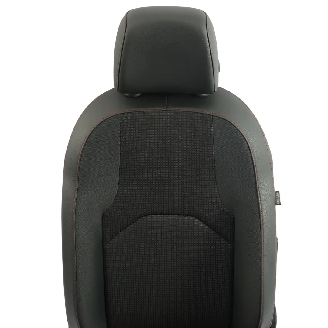 Mk3 5F Sitz Vorne Links Leder Stoff Schwarz Rot Genäht für Seat Leon mit Teilenummer 5F0881805HL Seat Leon Mk3 5F Sitz Vorne Links Leder Stoff Schwarz Rot Genäht - SKU 5F0881805HL-1 - Teilenummer 5F0881805HL