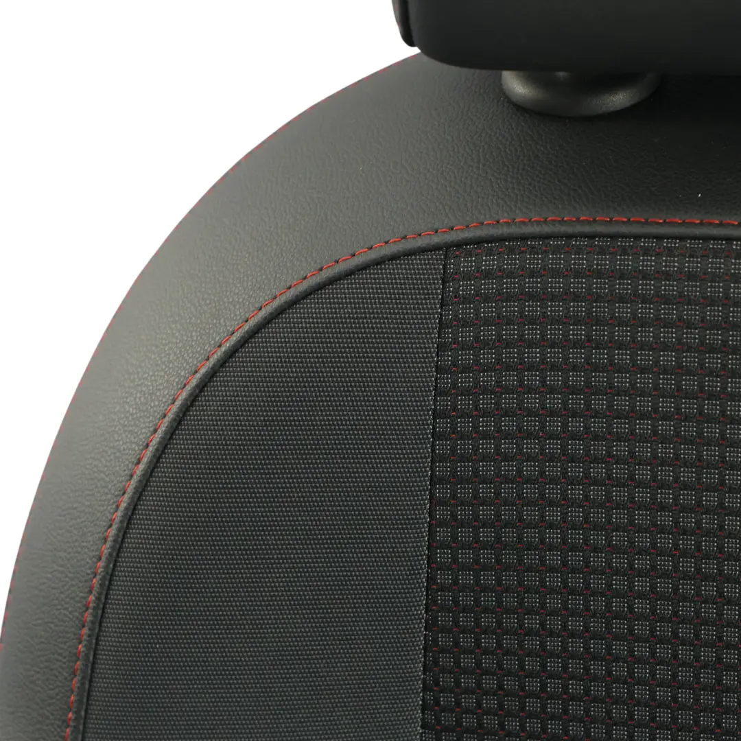 Mk3 5F Siège Avant Gauche Cuir Tissu Tissu Noir Surpiqûres Rouges pour Seat Leon à propos du numéro de pièce 5F0881805HL Seat Leon Mk3 5F Siège Avant Gauche Cuir Tissu Tissu Noir Surpiqûres Rouges - SKU 5F0881805HL-1 - Numéro de pièce 5F0881805HL