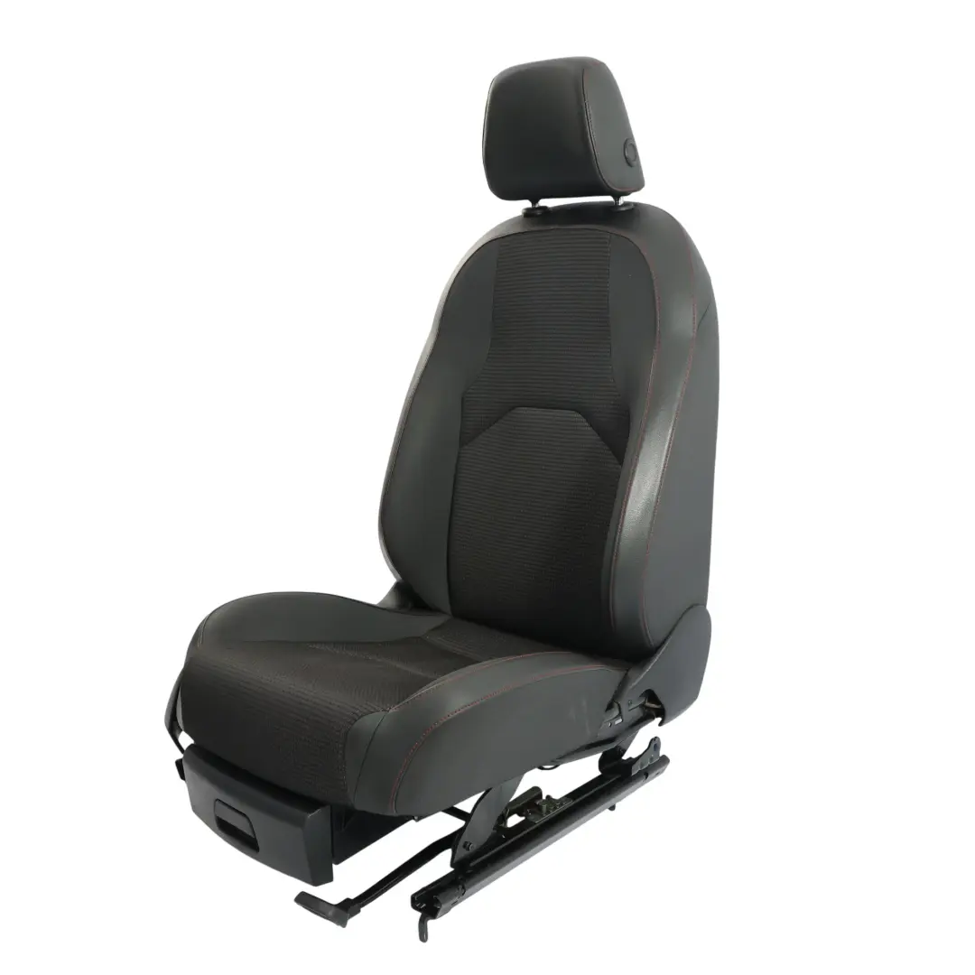 Mk3 5F Sedile Anteriore Destro Pelle Tessuto Panno Nero Cuciture Rosse per Seat Leon con numero di parte 5F0881806HL Seat Leon Mk3 5F Sedile Anteriore Destro Pelle Tessuto Panno Nero Cuciture Rosse - SKU 5F0881806HL-1 - Numero di parte 5F0881806HL