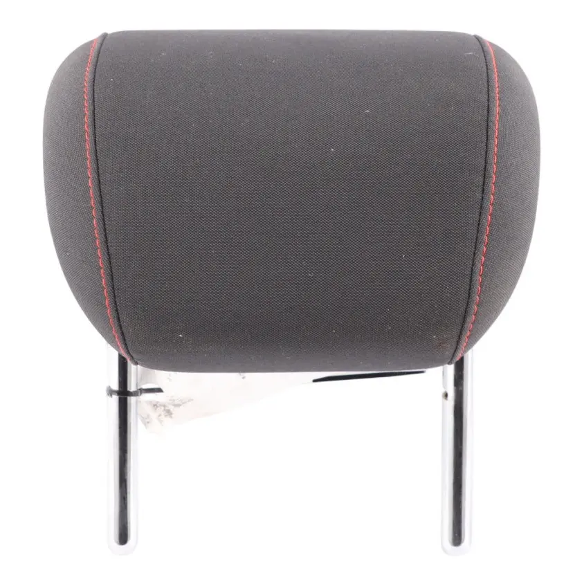 Seat Leon Mk3 5F Rear Headrest Left Right N/O/S Fabric Schwarz/Flashrot