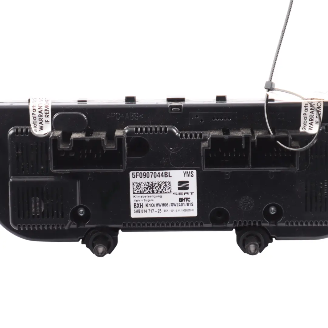 Heater Switch A/C Climate Control Panel Button Regulator to Seat Ateca with Part number 5F0907044BL Seat Ateca Heater Switch A/C Climate Control Panel Button Regulator - SKU 5F0907044BL - Part number 5F0907044BL