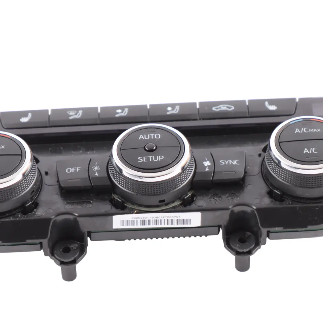 Heater Switch A/C Climate Control Panel Button Regulator to Seat Ateca with Part number 5F0907044BL Seat Ateca Heater Switch A/C Climate Control Panel Button Regulator - SKU 5F0907044BL - Part number 5F0907044BL