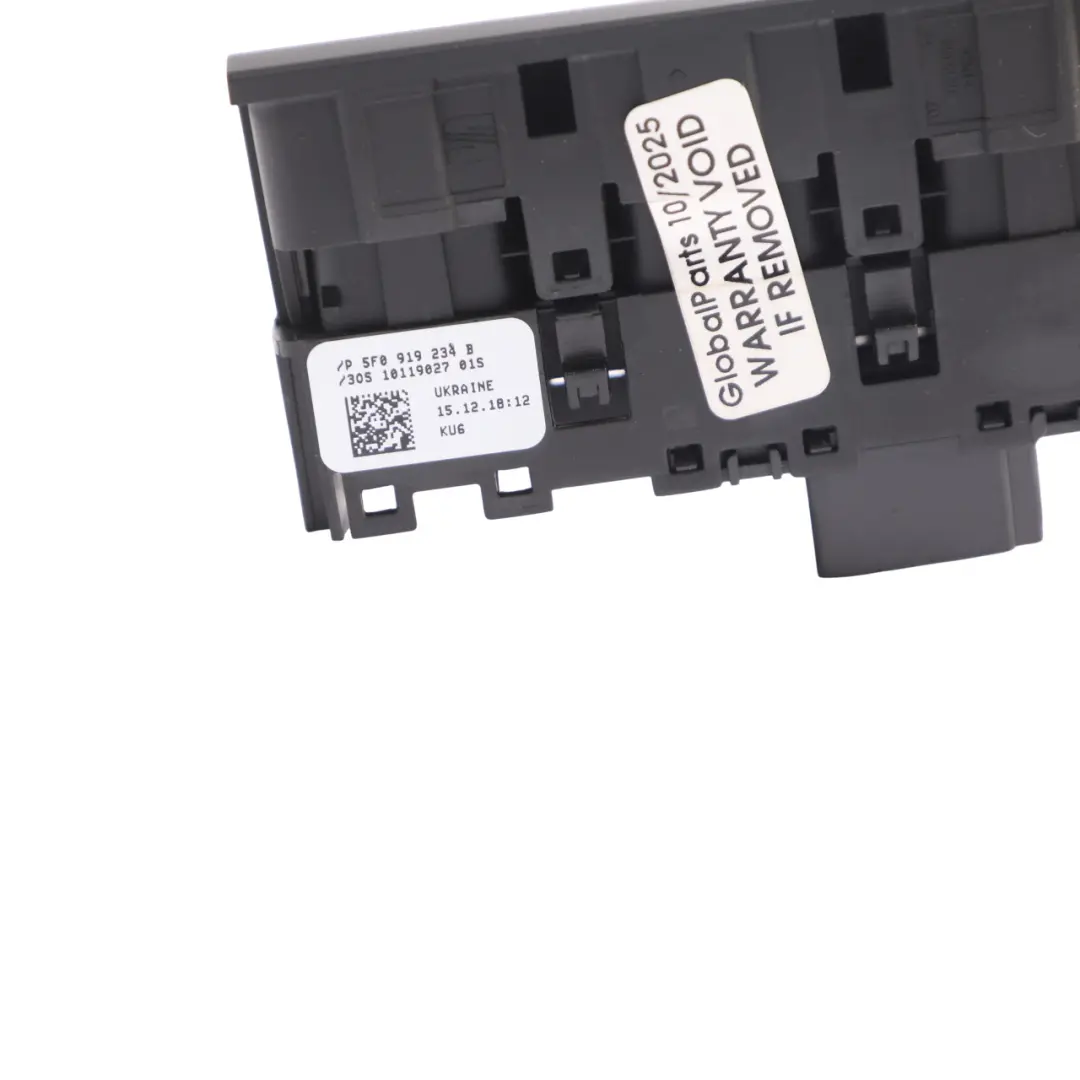 Mk3 5F Interruptor Del Módulo De Aire Del Pasajero Botón para Seat Leon con número de pieza 5F0919234B Seat Leon Mk3 5F Interruptor Del Módulo De Aire Del Pasajero Botón - SKU 5F0919234B - Número de pieza 5F0919234B
