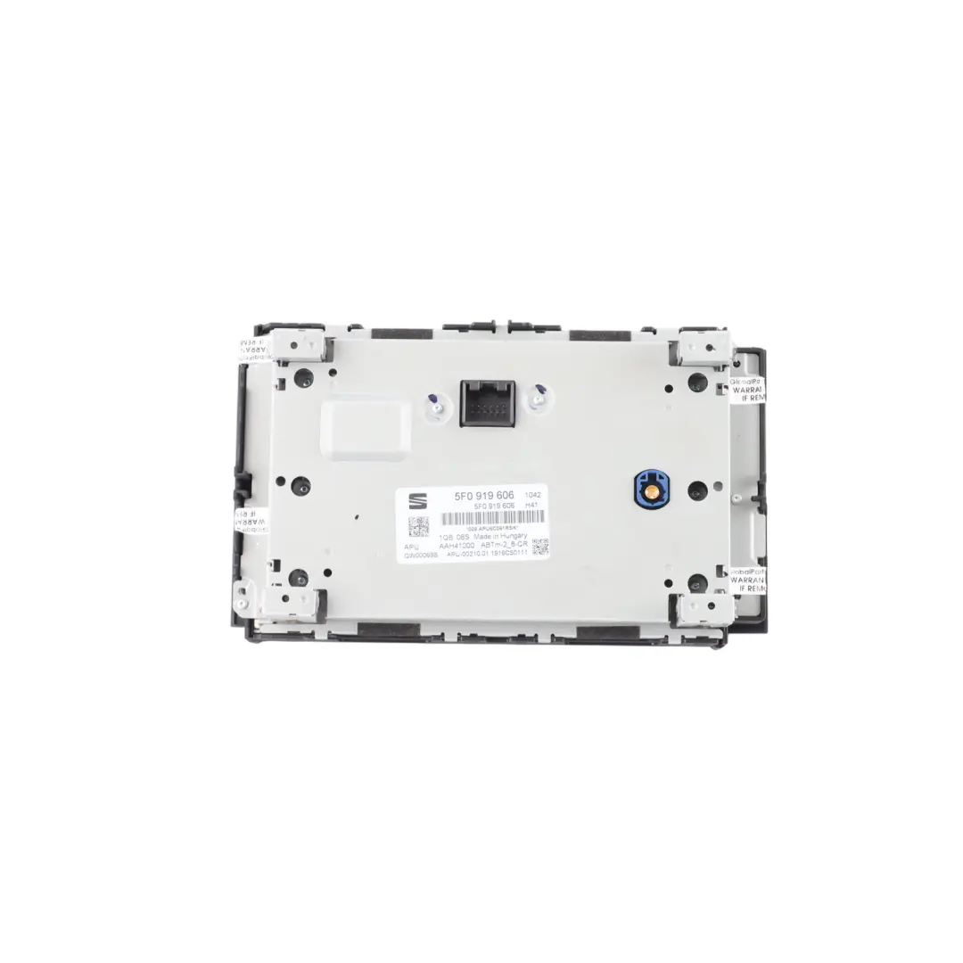 5F Salpicadero Multimedia Display Pantalla Navegador para Seat Leon FR con número de pieza 5F0919606 Seat Leon FR 5F Salpicadero Multimedia Display Pantalla Navegador - SKU 5F0919606 - Número de pieza 5F0919606