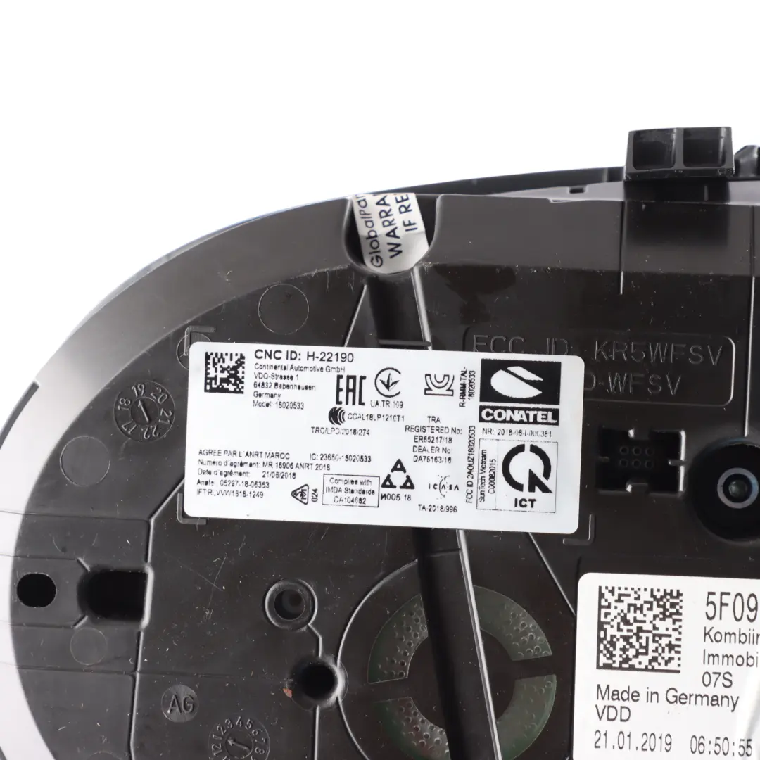 Seat Leon Mk3 5F Speedometer Instrument Cluster Manual Petrol - SKU RHD-5F0920958F - Part number 5F0920958F