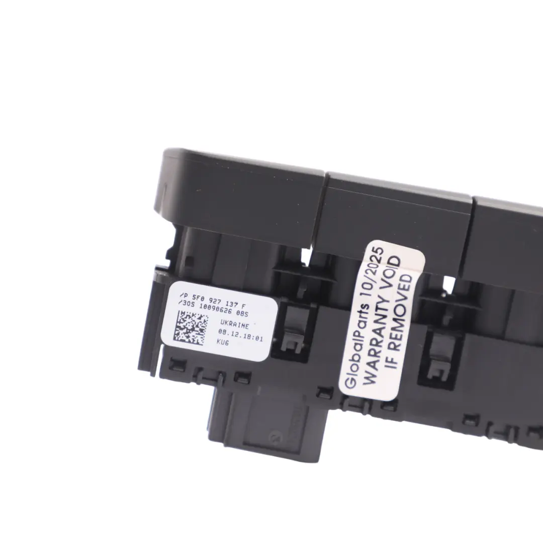 Seat Leon Mk3 5F Modo Auto Start Stop PDC Botón Panel De Control - SKU 5F0927137F - Número de pieza 5F0927137F