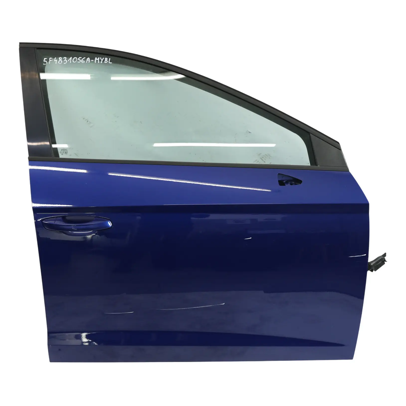 Seat Leon Mk3 Door Front Right O/S Mystery Blue Pearl Effect - W5L